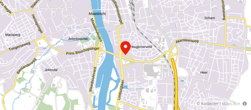 Locatie van Rabobank Maastricht