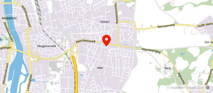 Locatie van ASN Bank Maastricht Oost