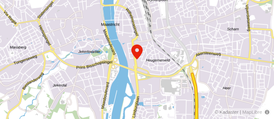 Locatie van Van Bruggen Maastricht