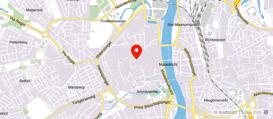 Locatie van ING Bank Maastricht