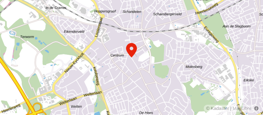 Locatie van Boek & Offermans Makelaars Heerlen