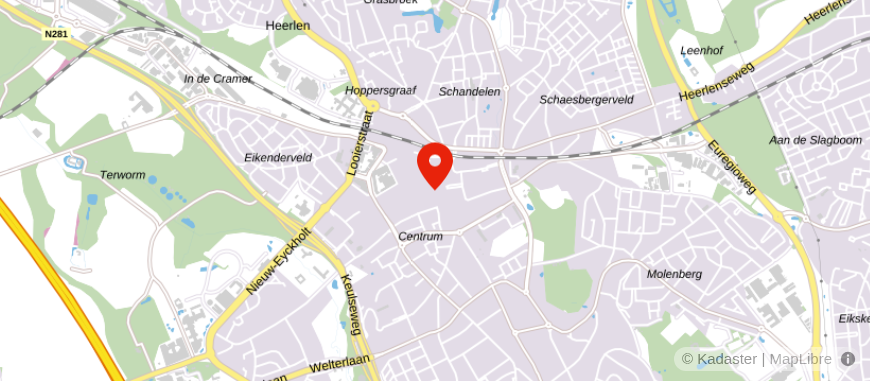 Locatie van ASN Bank Heerlen