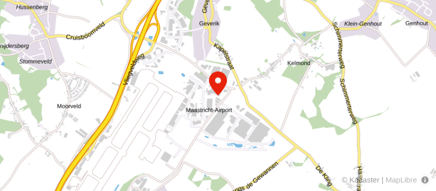Locatie van STERK Financieel Advies B.V. Maastricht-Airport