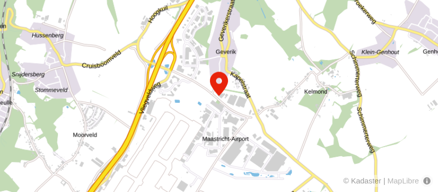 Locatie van Goossens Vastgoed Maastricht-Airport