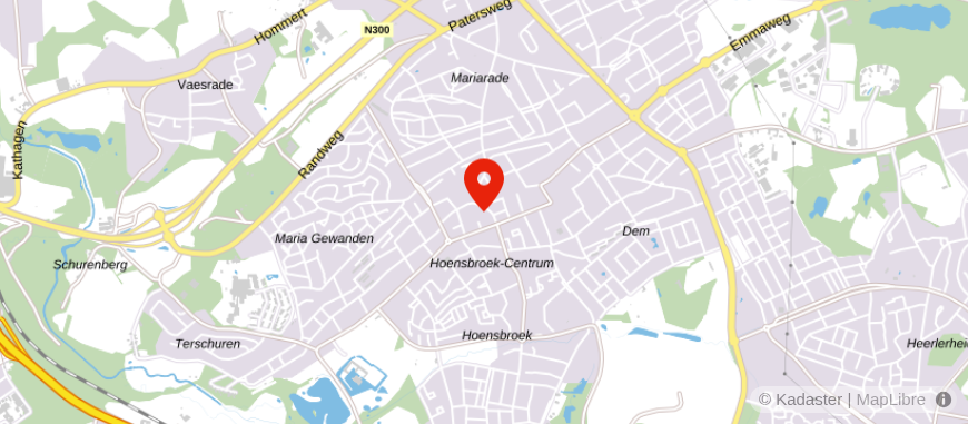 Locatie van Lassoo Makelaars & Taxateurs Hoensbroek