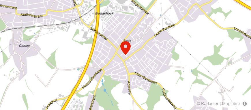 Locatie van ASN Bank Beek