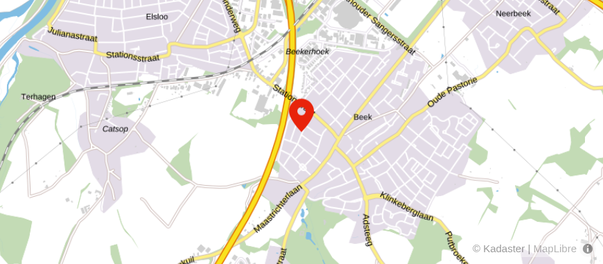 Locatie van Van Ekeren Assurantiën
