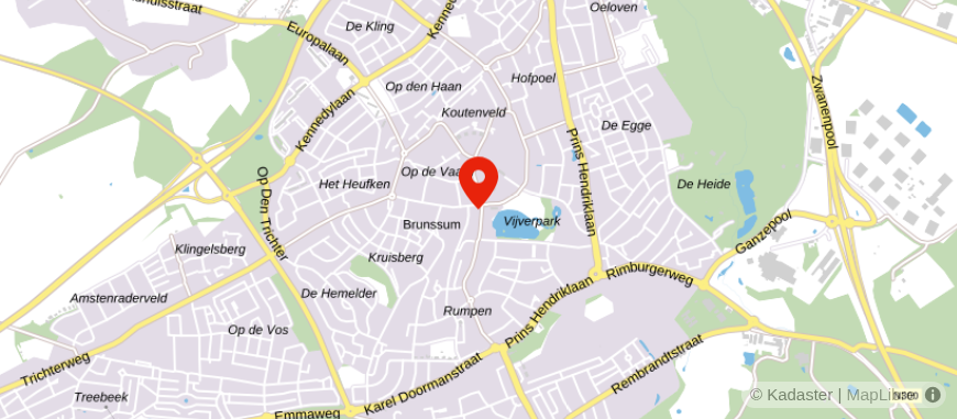 Locatie van Pensioengroep Zuid
