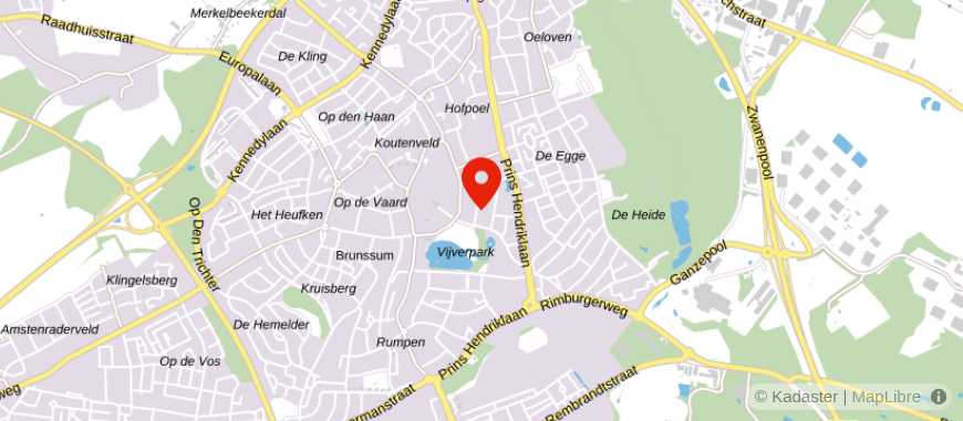 Locatie van Credion Brunssum
