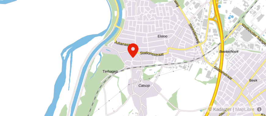 Locatie van DELA uitvaartcentrum in Elsloo