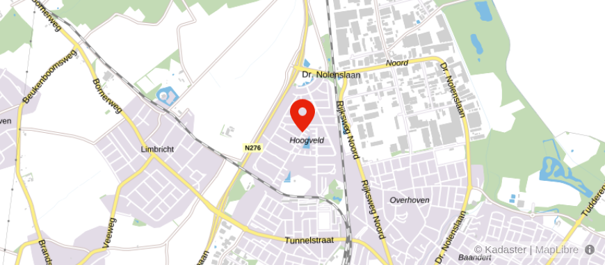 Locatie van Mosae Verzekeringen B.V.