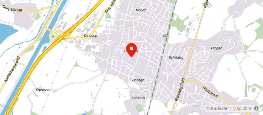 Locatie van Belastingadviesbureau Smeets Echt