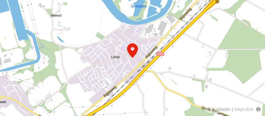 Locatie van Van Bruggen Roermond