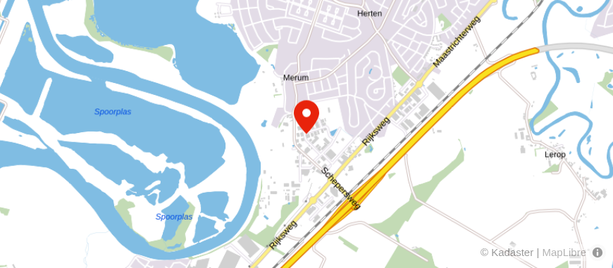 Locatie van Rabobank Herten