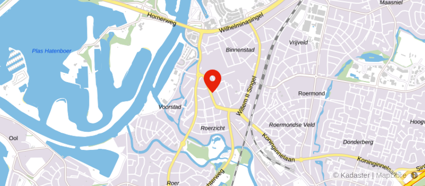 Locatie van Geld & Woning Roermond