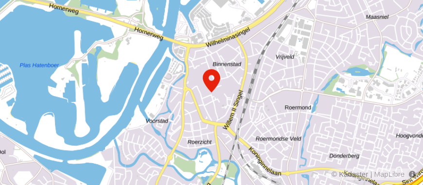 Locatie van Hendriks makelaardij Roermond
