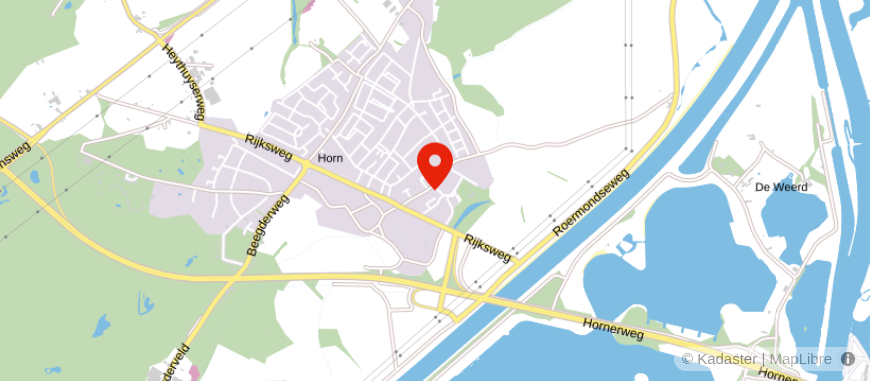 Locatie van Rivez-Zuiderhuis, kantoor Horn
