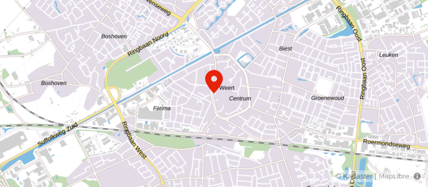Locatie van De Hypotheekshop Weert