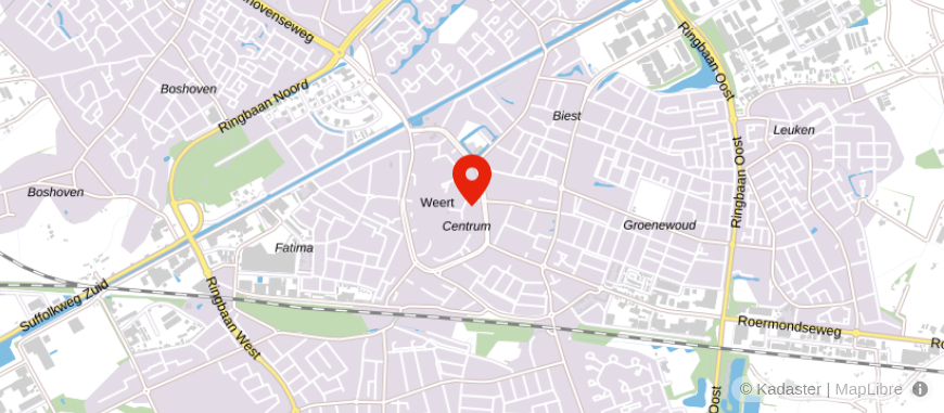 Locatie van Hendriks makelaardij Weert