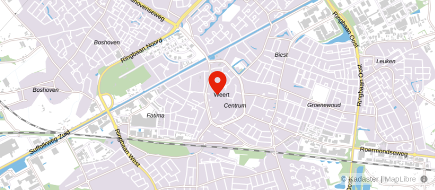 Locatie van ASN Bank Weert