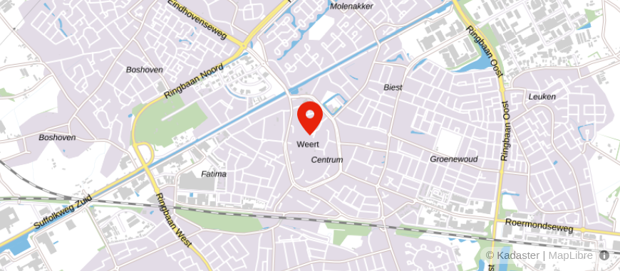 Locatie van Financieel Fit | Weert