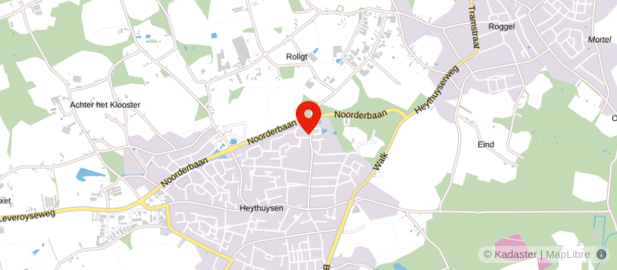 Locatie van Rabobank Heythuysen