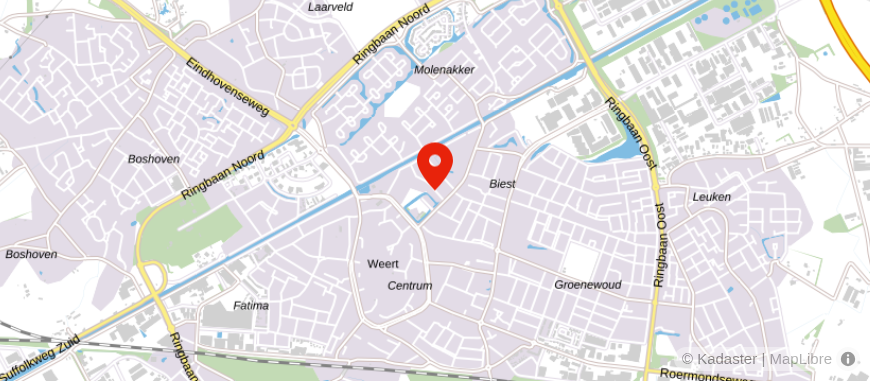 Locatie van Kantoor Notaris mr. P.H.H.G. Veugen