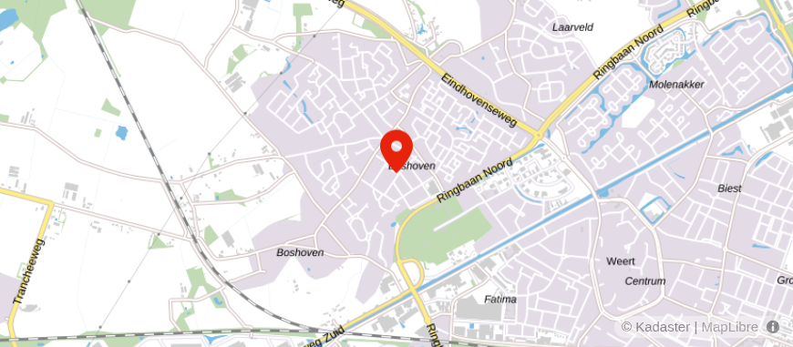 Locatie van DELA Uitvaartcentrum in Weert