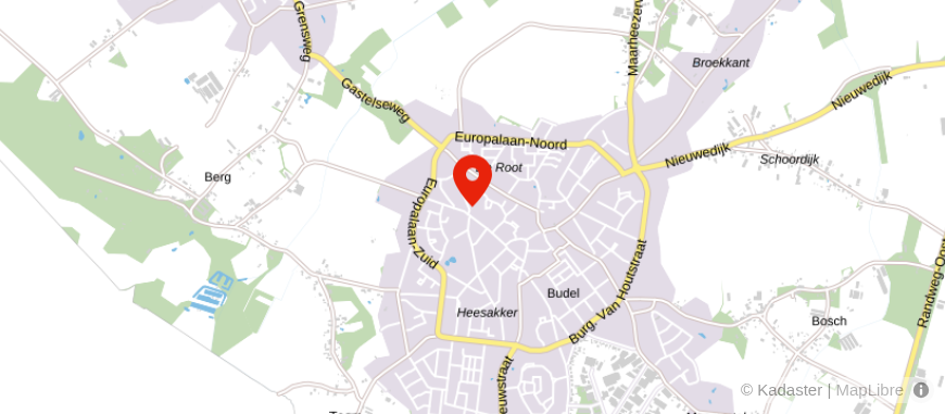 Locatie van Pensioenadviesbureau Verton & De Laat