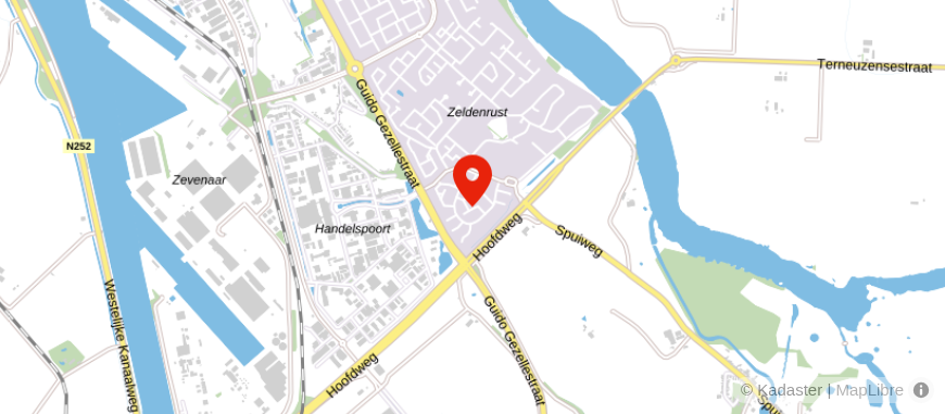 Locatie van Administratie-en belastingadviesburo de Groene VOF