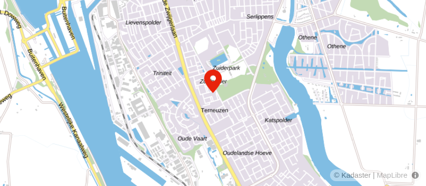 Locatie van Vixx Terneuzen