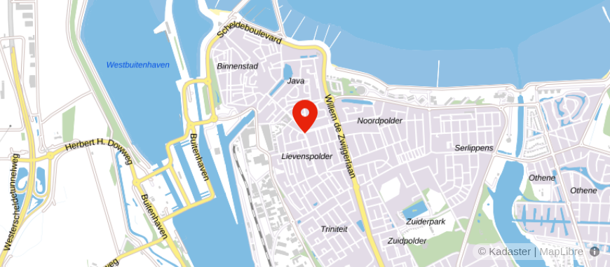 Locatie van Administratie- en adviesburo Hamelink B.V.