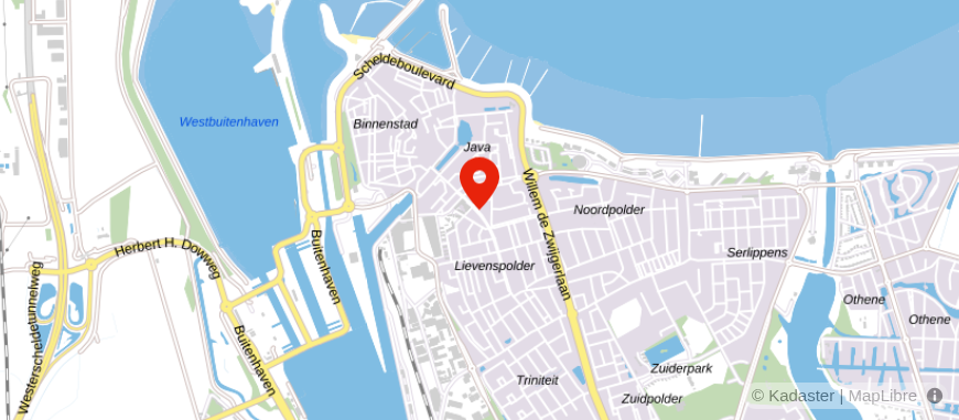Locatie van Confido Zakelijk