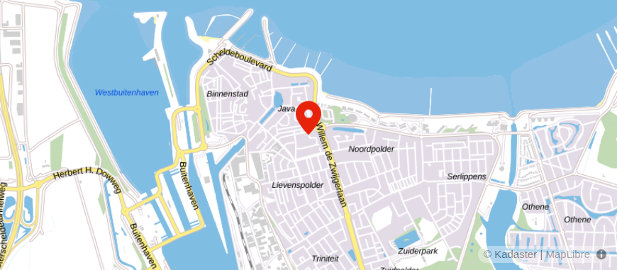 Locatie van Schipper Terneuzen