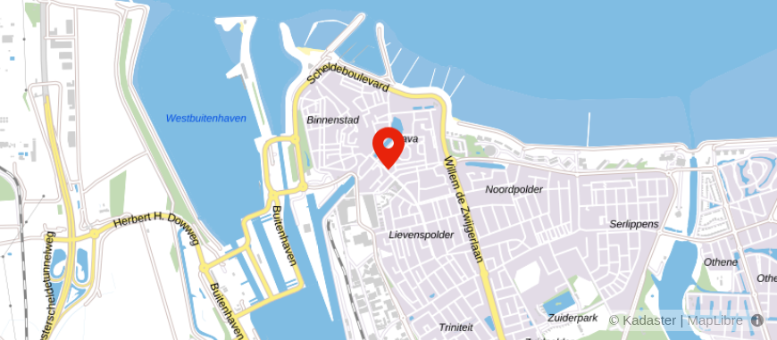 Locatie van Veldsink – Driekleur Terneuzen