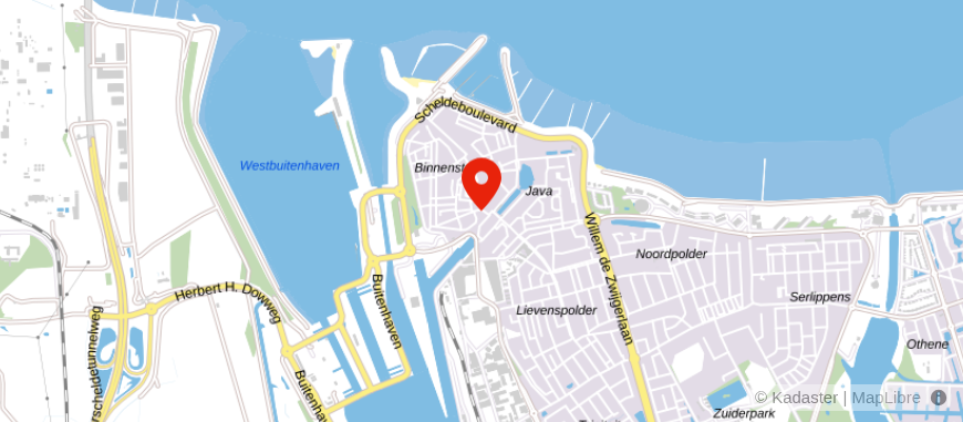 Locatie van De Hypotheker Terneuzen