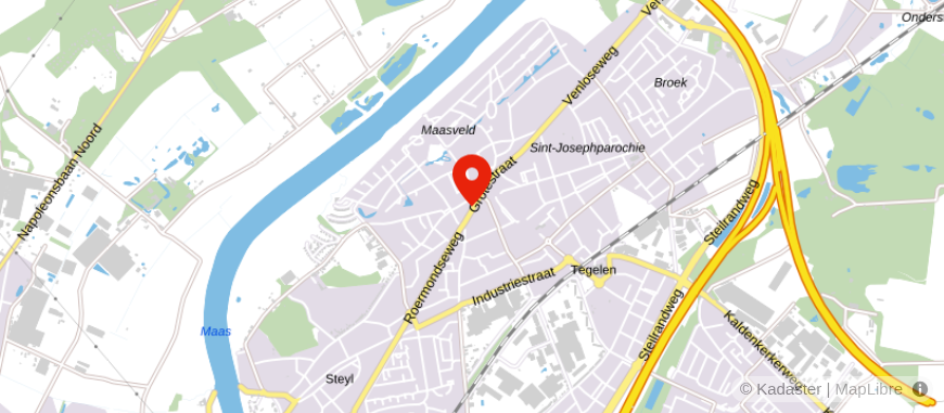 Locatie van Fincq Reuver-Tegelen