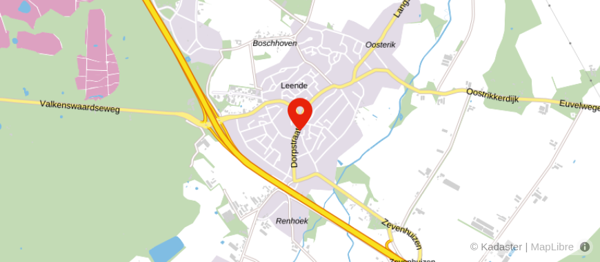 Locatie van Veldsink – Verberkmoes, Leende