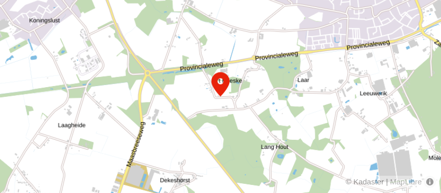 Locatie van Cijferland Maas en Peel