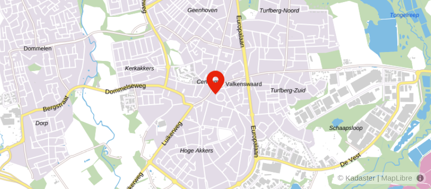Locatie van Lommers Makelaars Valkenswaard