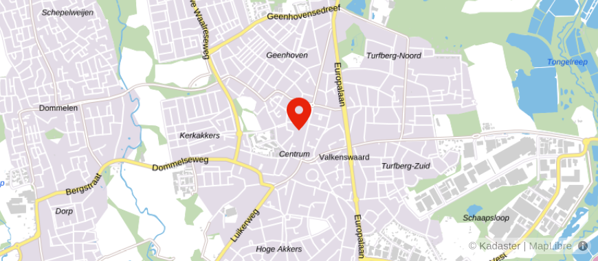 Locatie van ASN Bank Valkenswaard