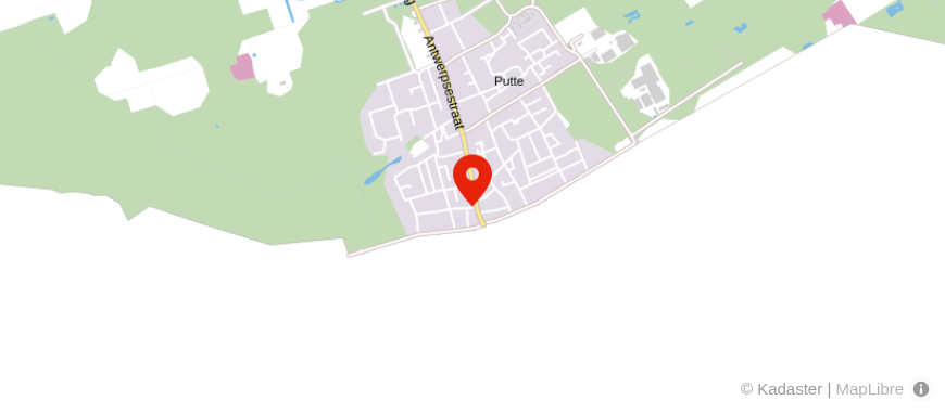 Locatie van Financieel Fit | Putte - Hoogerheide