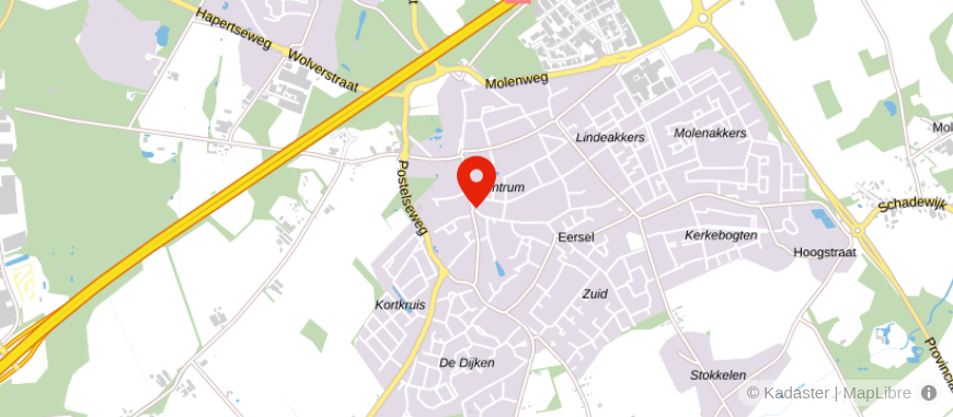 Locatie van Geld & Woning Eersel