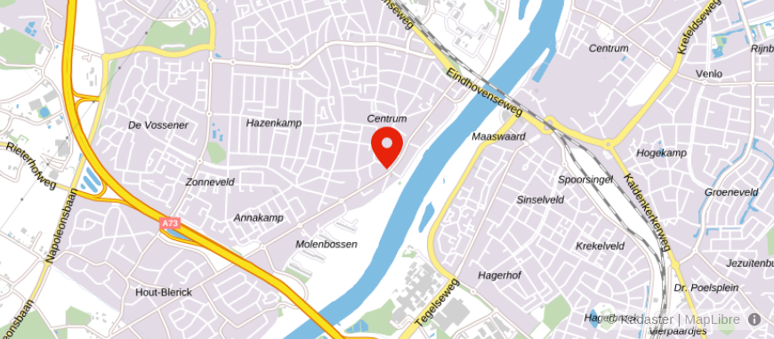 Locatie van Leenders & Gielen Adviseurs