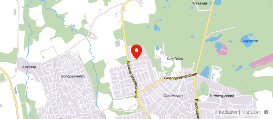 Locatie van Bij Brigitte Makelaardij & Taxaties