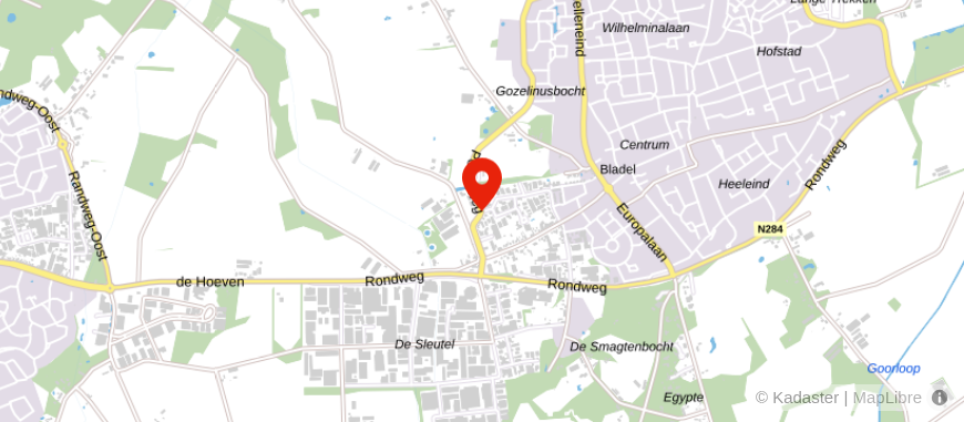 Locatie van Adriaans Assurantiën Bladel