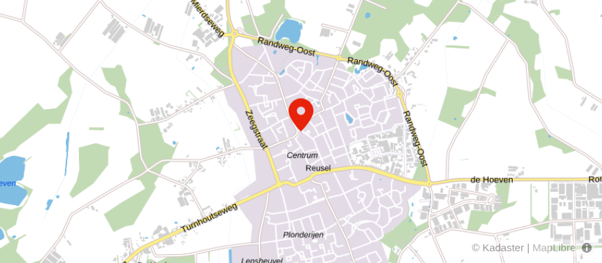 Locatie van Lommers Makelaars Reusel
