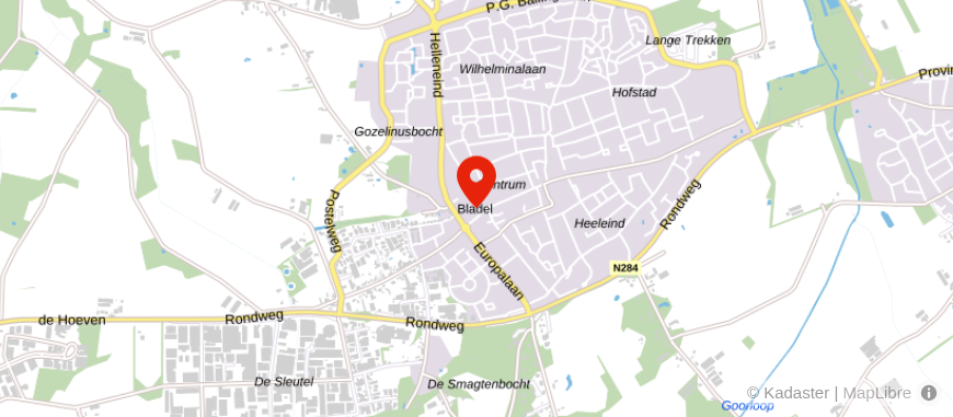 Locatie van Rabobank Bladel