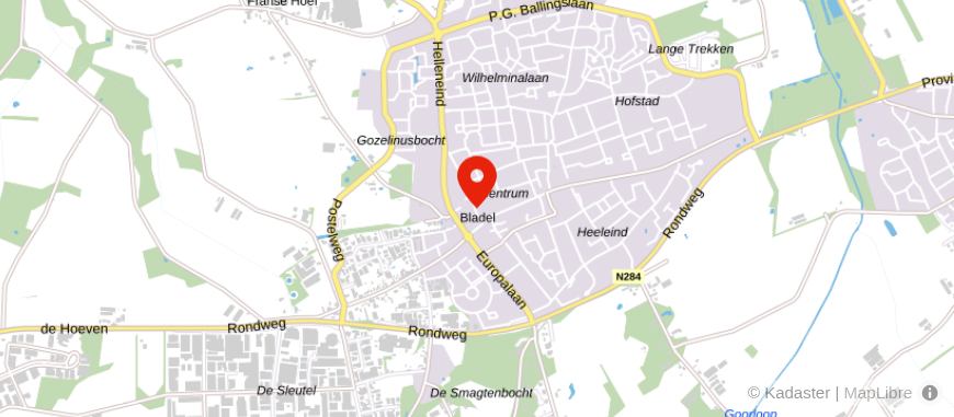 Locatie van Vosters Makelaardij