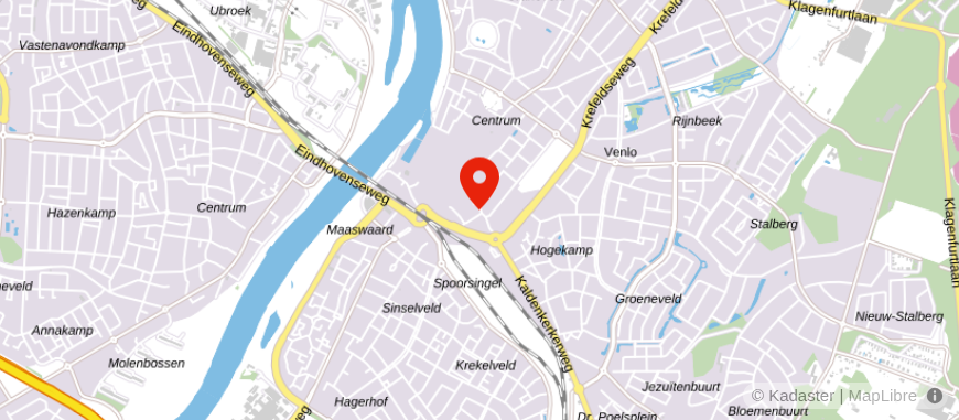 Locatie van ING Bank Venlo